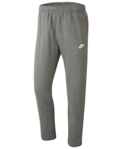 Shop Nike Men's Sportswear Club Fleece Sweatpants In Charcoal Heather