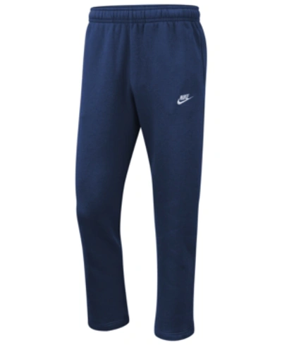 Shop Nike Men's Sportswear Club Fleece Sweatpants In Navy