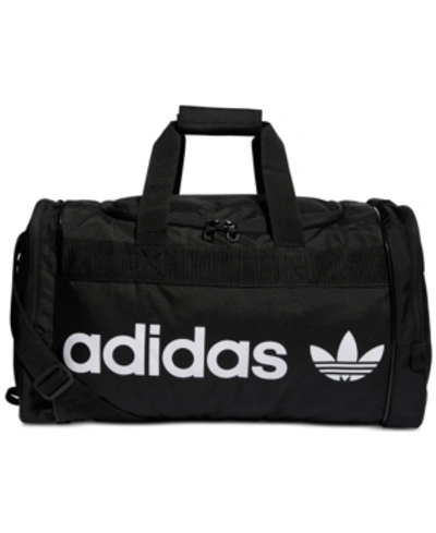 Shop Adidas Originals Santiago Duffel Bag In Black/white