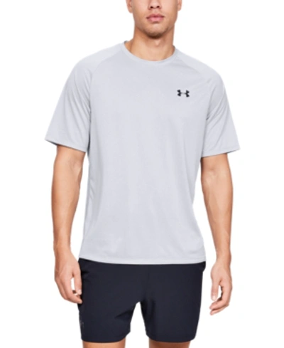Shop Under Armour Men's Ua Tech Short Sleeve T-shirt In Halo Grey