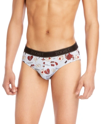 Shop 2(x)ist Men's Printed No-show Briefs In Traditional Tattoo