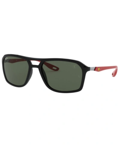 Shop Ray Ban Ray-ban Sunglasses, Rb4329m 57 In Black/dark Green