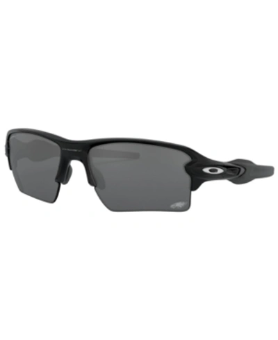 Shop Oakley Nfl Collection Sunglasses, Philadelphia Eagles Oo9188 59 Flak 2.0 Xl In Phi Matte Black/prizm Black
