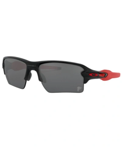 Shop Oakley Nfl Collection Sunglasses, Atlanta Falcons Oo9188 59 Flak 2.0 Xl In Atl Matte Black/prizm Black