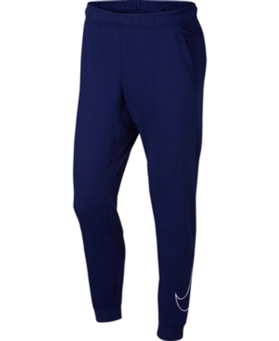 Shop Nike Men's Dri-fit Training Pants In Blue Void