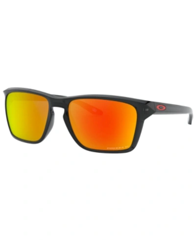 Shop Oakley Polarized Sunglasses, Oo9448 57 Sylas In Black Ink/prizm Ruby Polarized