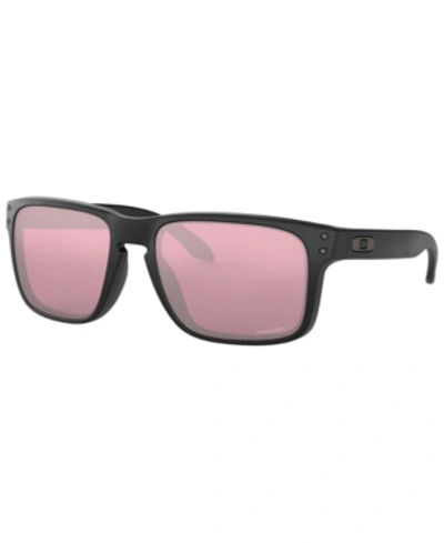 Shop Oakley Men's Holbrook Sunglasses In Matte Black/prizm Dark Golf