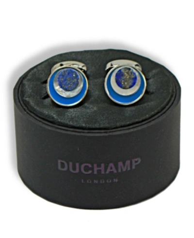 Shop Duchamp London Cufflink In Blue