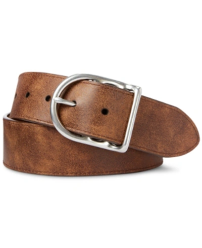 Shop Polo Ralph Lauren Men's Reversible Leather Dress Belt In Brown