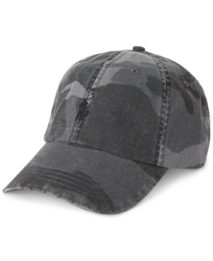 ralph lauren grey baseball cap
