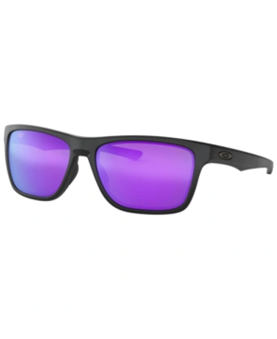 Shop Oakley Men's Holston Sunglasses In Matte Vampirella/violet Iridium