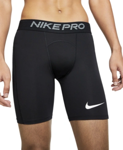 Shop Nike Men's Pro Dri-fit Training Shorts In Black/white