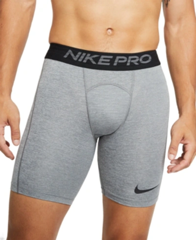 Shop Nike Men's Pro Dri-fit Training Shorts In Smoke Grey/black