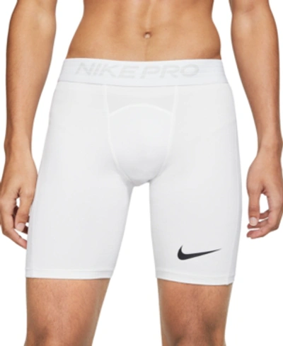 Shop Nike Men's Pro Dri-fit Training Shorts In White/black