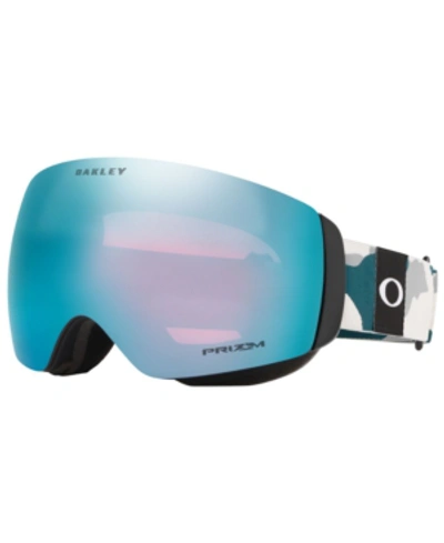 Shop Oakley Unisex Flight Deck Goggles Sunglasses, Oo7064 In Balsam Camo/prizm Snow Sapphire Iridium