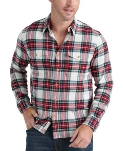 Shop Lucky Brand Men's Redwood Plaid Shirt In Red Plaid