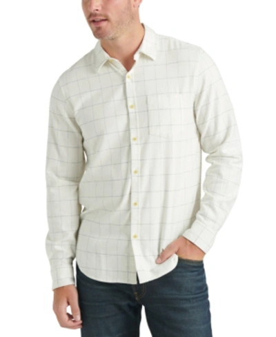 Shop Lucky Brand Men's Palisades Grid Pattern Shirt In White Plaid Multi