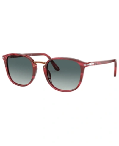 Shop Persol Men's Sunglasses, Po3186s In Horn Red/grey Gradient Grey