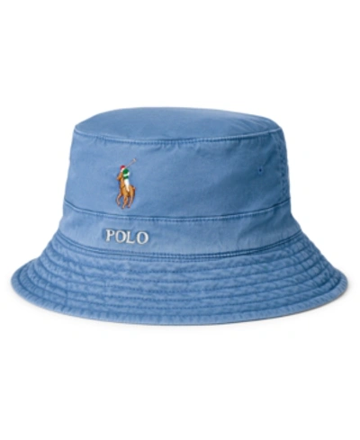 Shop Polo Ralph Lauren Men's Stretch-cotton Twill Bucket Hat In Old Royal