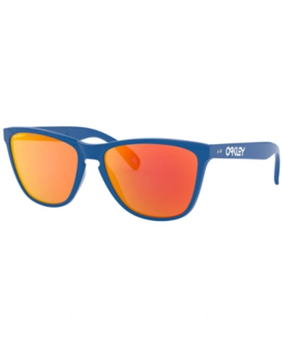 Shop Oakley Frogskins 35th Sunglasses, Oo9444 57 In Primary Blue/prizm Ruby