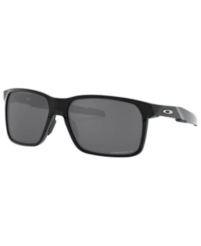 Shop Oakley Portal X Polarized Sunglasses, Oo9460 59 In Polished Black/prizm Black Polarized