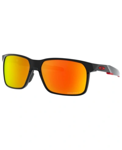 Shop Oakley Portal X Polarized Sunglasses, Oo9460 59 In Polished Black/prizm Ruby Polarized