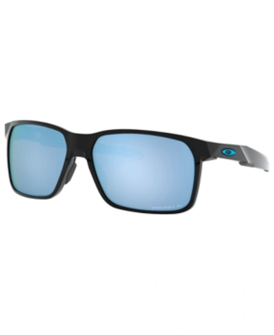 Shop Oakley Portal X Polarized Sunglasses, Oo9460 59 In Polished Black/prizm Deep H2o Polarized