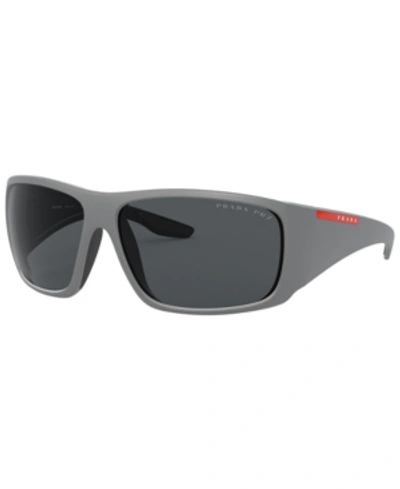 Shop Prada Sunglasses, Ps 04vs 66 In Light Grey Demishiny/polar Grey