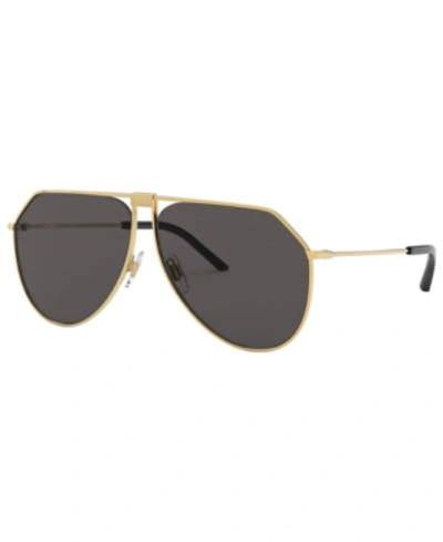 Shop Dolce & Gabbana Men's Sunglasses, Dg2248 In Gold/grey