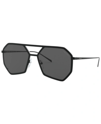 Shop Prada Sunglasses, Pr 62xs 61 In Black/grey