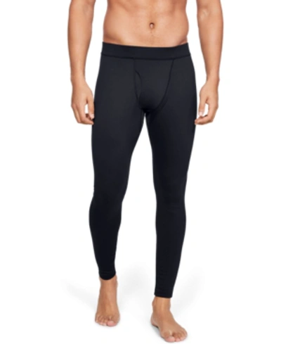 Shop Under Armour Men's Coldgear Base 3.0 Leggings In Black