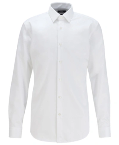 Shop Hugo Boss Boss Men's White Isko Shirt