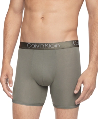 Shop Calvin Klein Men's Ultra-soft Modal Boxer Briefs In Wild Fern