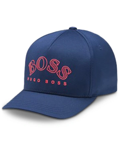 Shop Hugo Boss Boss Men's Cap-curved Navy Hat