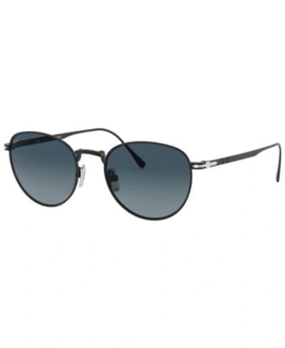 Shop Persol Men's Sunglasses, Po5002st In Matte Black/azure Gradient Blue