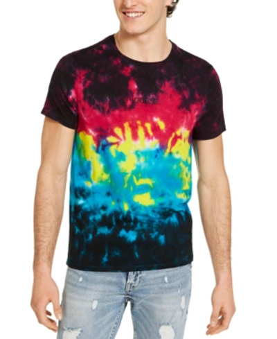 Shop Guess Men's Cosmic Tie Dye T-shirt