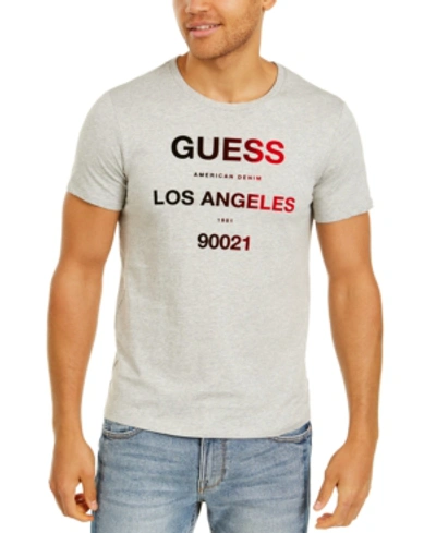 Shop Guess Men's Los Angeles Graphic T-shirt In Charcoal