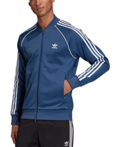 Adidas Originals Adidas Men's Originals Superstar 3-stripe Track Jacket In  Night Marine | ModeSens