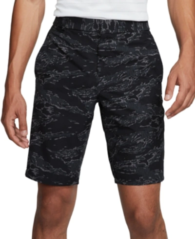 Shop Nike Men's Flex Camo Golf Shorts In Black/black