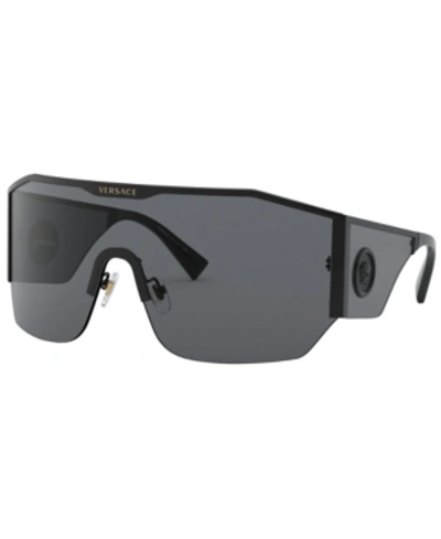 Shop Versace Sunglasses, Ve2220 41 In Black/grey