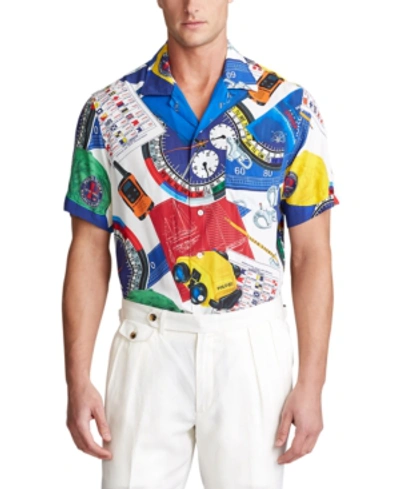 Polo Ralph Lauren Polo Sport Graphic Print Classic Fit Camp Shirt 