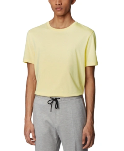 Shop Hugo Boss Boss Men's Tiburt 55 Bright Yellow T-shirt