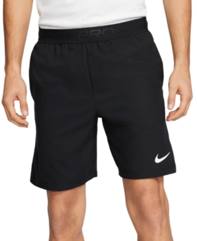 Shop Nike Men's Pro Flex Vent Max Training Shorts In Black/white