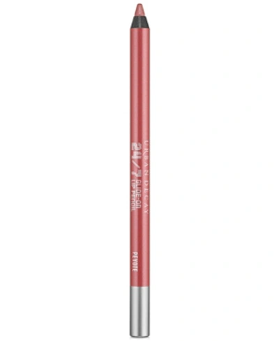 Shop Urban Decay Vice 24/7 Glide-on Lip Liner Pencil In Peyote (metallic Dusty Mauve-rose)