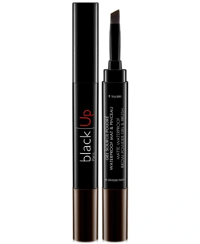 Shop Black Up Matte Waterproof Brow Gel In Gel02 Dark Brown