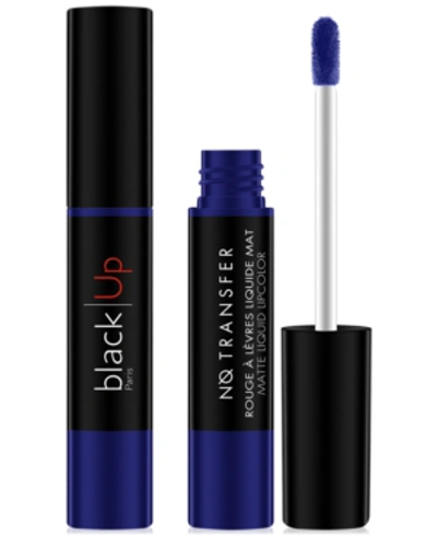 Shop Black Up No Transfer Matte Liquid Lipcolor In Lm09 Blue