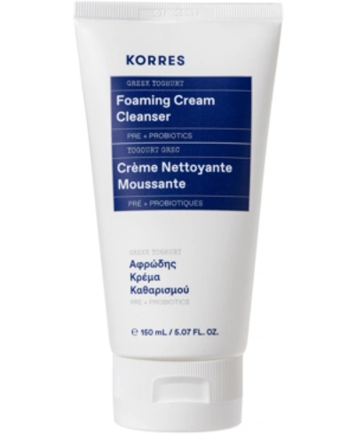 Shop Korres Greek Yoghurt Foaming Cream Cleanser, 5.07 Oz.