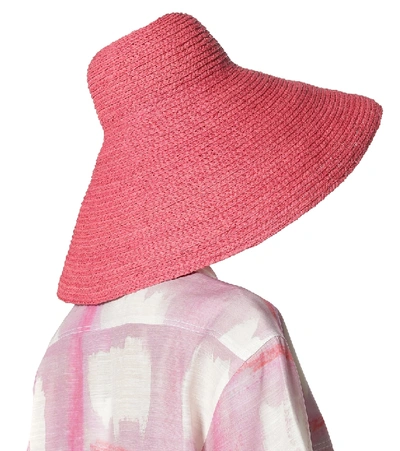Shop Jacquemus Le Chapeau Valensole Raffia Hat In Pink