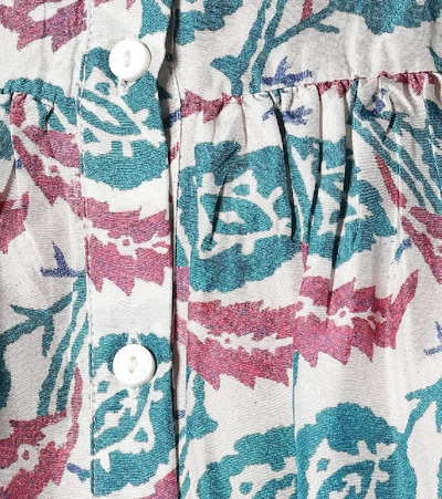 Shop Isabel Marant Ritonea Printed Silk Blouse In Multicoloured