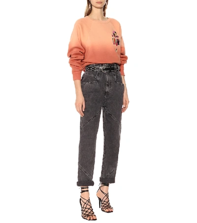Isabel Marant Belem Cotton-blend Sweatshirt In Orange | ModeSens